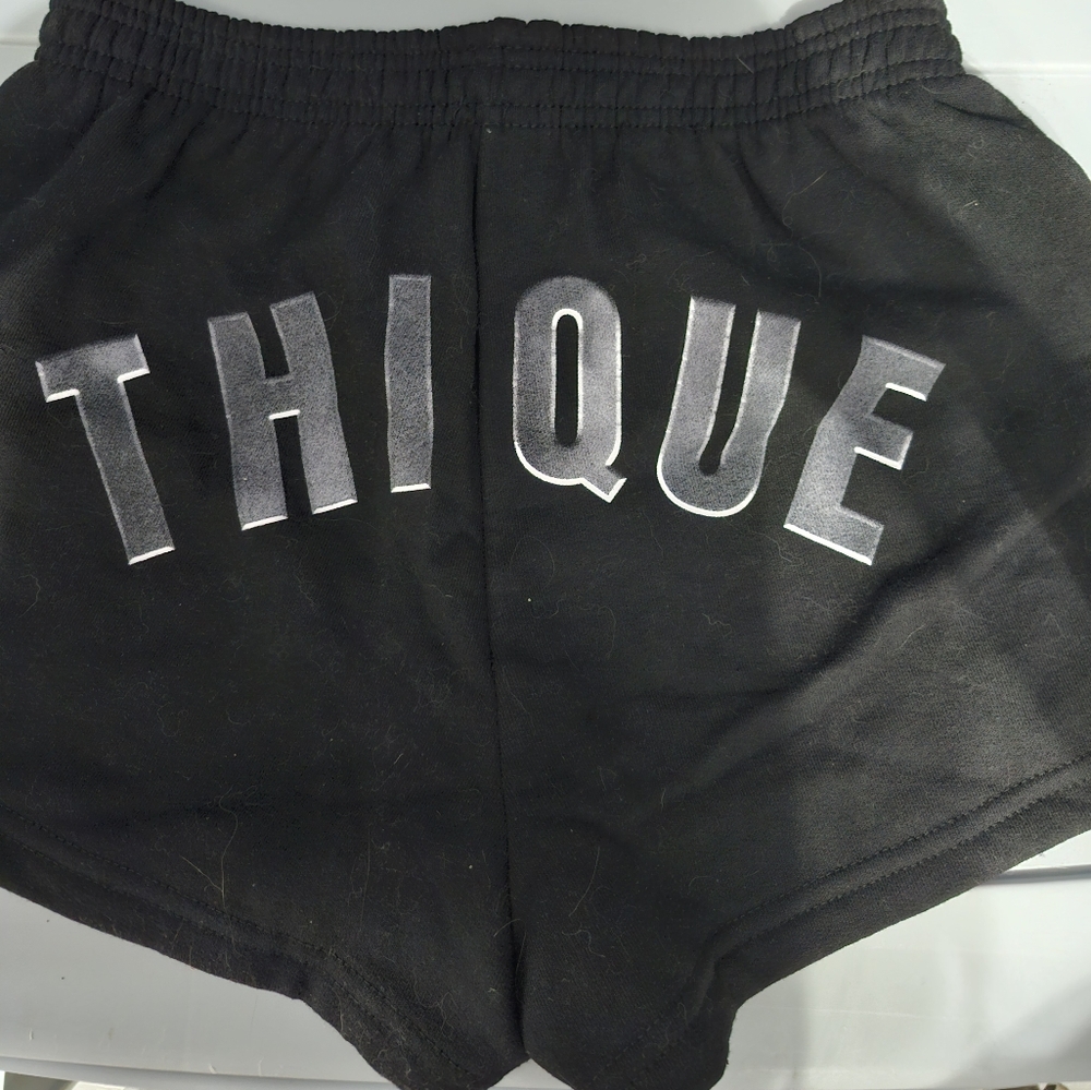 Beyonce's Black 'THIQUE' Booty Shorts